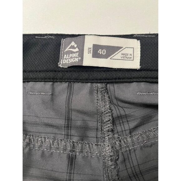 Alpine Design Mens gray panel shorts size 40 - Picture 6 of 8